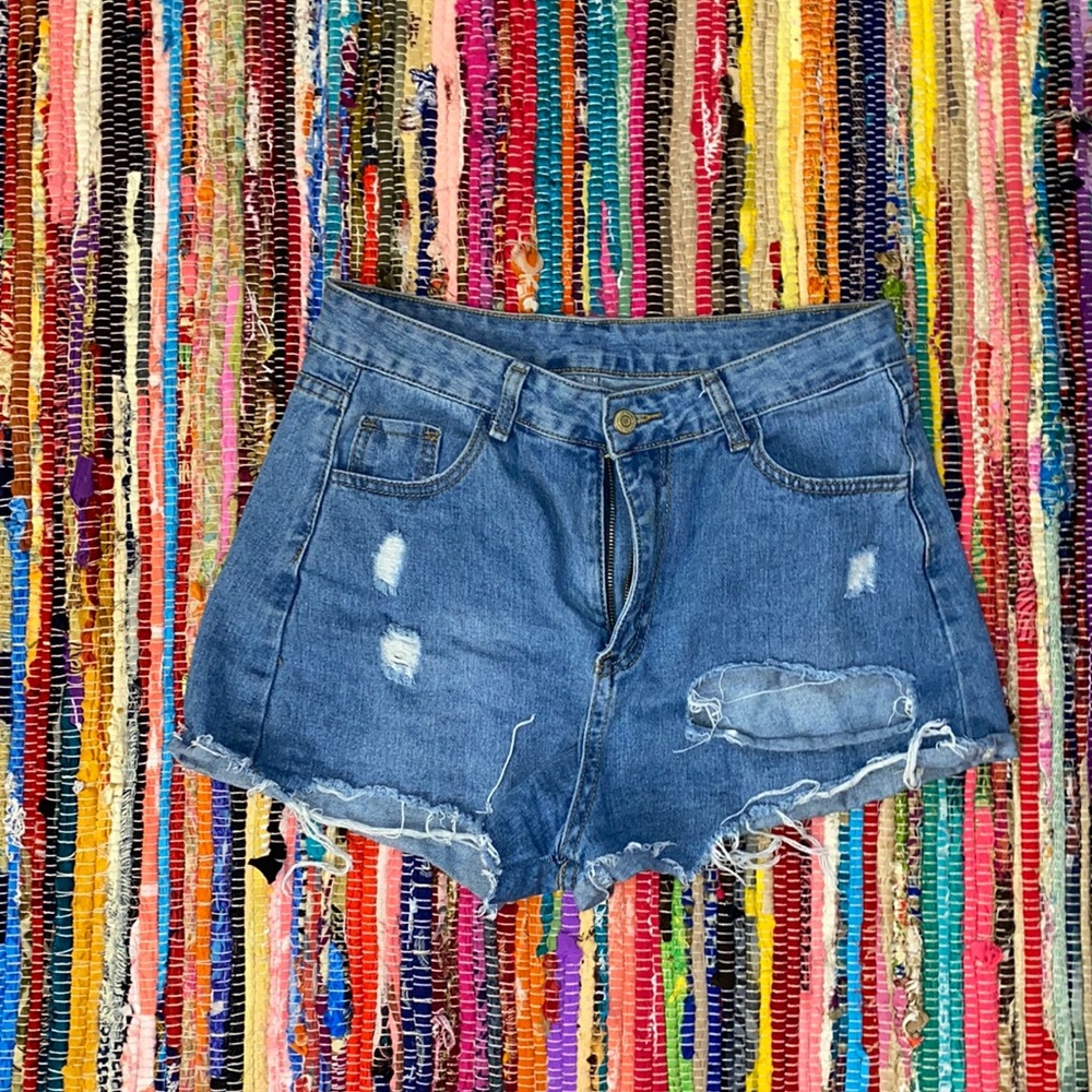 ripped jean shorts from shein